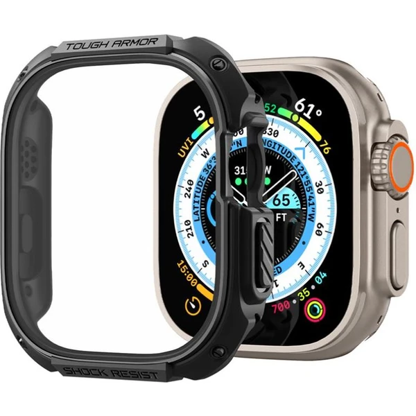 Spigen Tough Armor kryt Apple Watch Ultra 3/2/1 (49mm) čierny - Puzdra - Obrázok CHO0000701