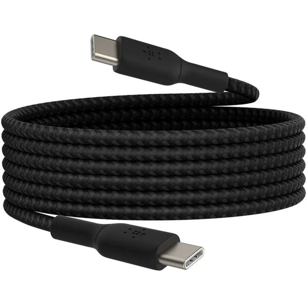 Belkin BOOST Charge opletený napájací kábel USB-C/USB-C 60W 2m čierny - Káble a redukcie - Obrázok CHQF000N01