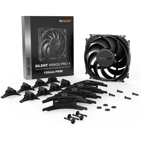 Be quiet! Silent Wings PRO 4 PWM 120mm - Ventilátory pre PC - Obrázok CHUG300401
