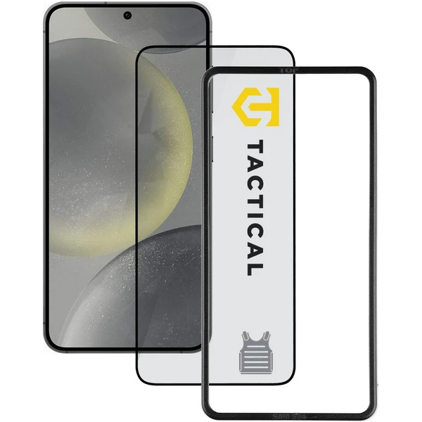 Tactical Glass Impact Armour sklo pre Samsung S24/S25 čierne - Ochranné fólie a sklo - Hlavný obrázok