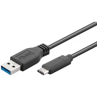 PremiumCord kábel USB 3.1 konektor C/M - USB 3.0 A/M čierny 0,15m - Káble