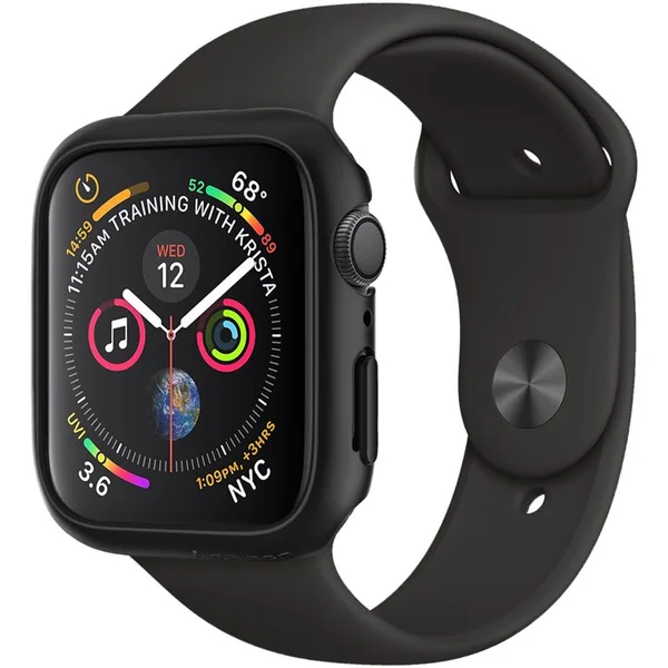 Spigen Thin Fit kryt Apple Watch SE/6/SE/5/4 (44 mm) čierny - Puzdra - Hlavný obrázok