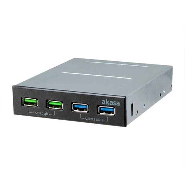 Akasa USB hub 2 x Quick Charge 3.0 + 2 x USB 3.1 - USB huby - Obrázok CJ6X600301