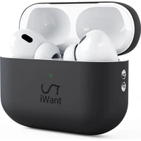 iWant Silicone ochranné puzdro AirPods Pro 2 čierne - Puzdra