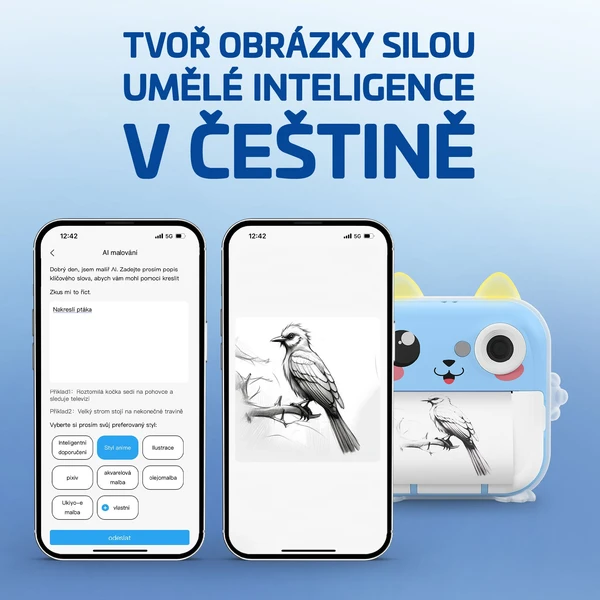 LAMAX InstaKid2 AI Plus detský fotoaparát modrý - Fotoaparáty - Obrázok CKSL000K01