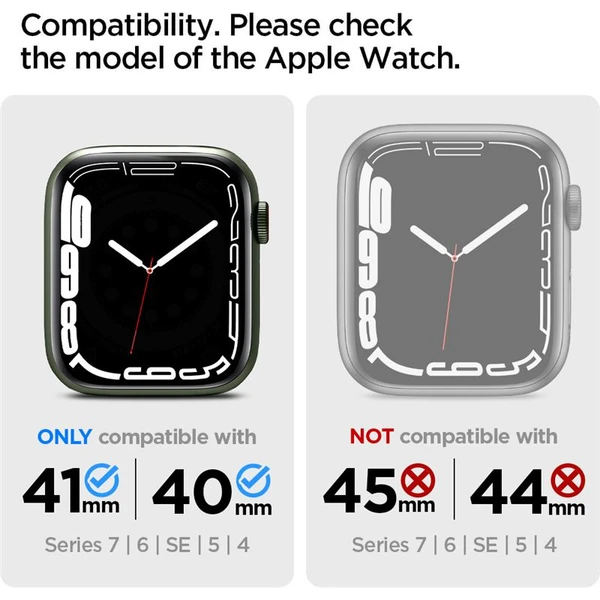 Spigen Liquid Crystal kryt Apple Watch 41/40mm číry - Puzdra - Obrázok CL1PF00101