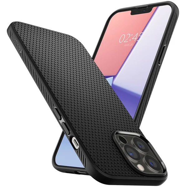 Spigen Liquid Air kryt iPhone 13 Pro čierny - Puzdra - Obrázok CL2Z000501