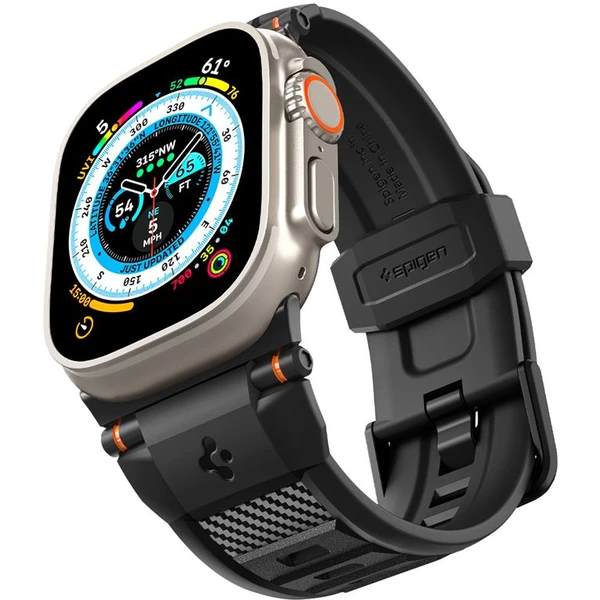 Spigen Rugged Ultra Band remienok Apple Watch 49/46/45/44/42mm matne čierny - Remienky - Hlavný obrázok