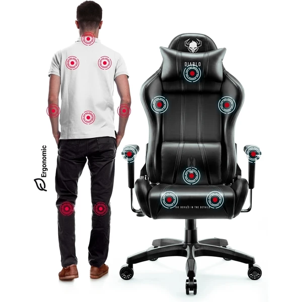 Diablo X-One 2.0 King Size herné stoličky čierne - Stoličky - Obrázok CM2G000K01