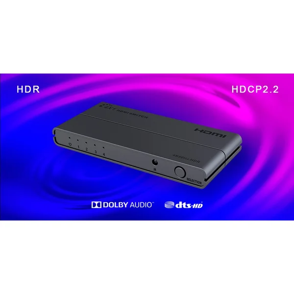 PremiumCord HDMI switch 4:1 s  - Ostatné - Obrázok CNZH000401