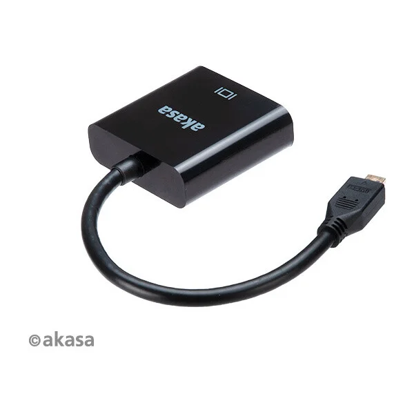Akasa Micro HDMI/VGA redukcia 0,15m čierna - Káble a redukcie - Obrázok CO5X600301