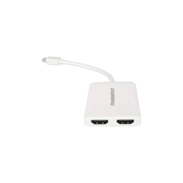 PremiumCord Mini DisplayPort/2x HDMI redukcia 0,2m biela - Káble a redukcie - Hlavný obrázok