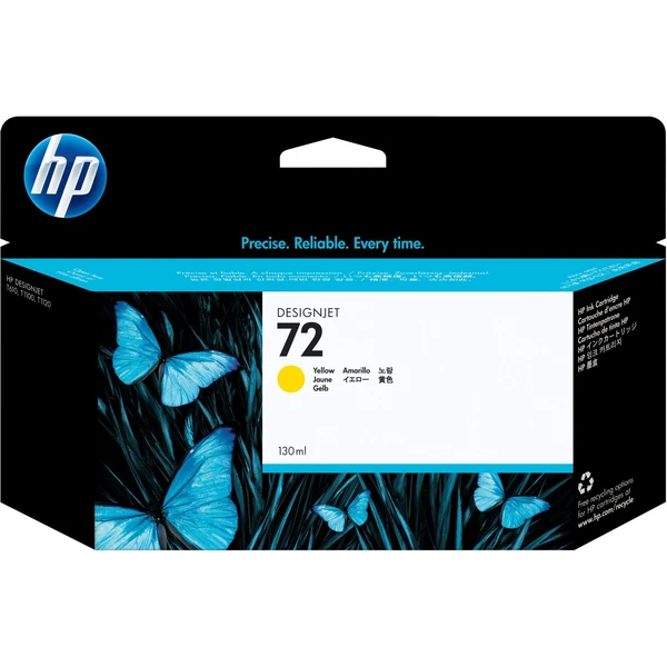 HP C9373A č. 72 žltá - Cartridge - Hlavný obrázok