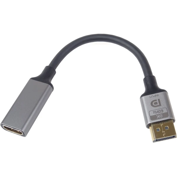 PremiumCord HDMI/DisplayPort redukcia 8K 0,2m čierna - Káble a redukcie - Hlavný obrázok