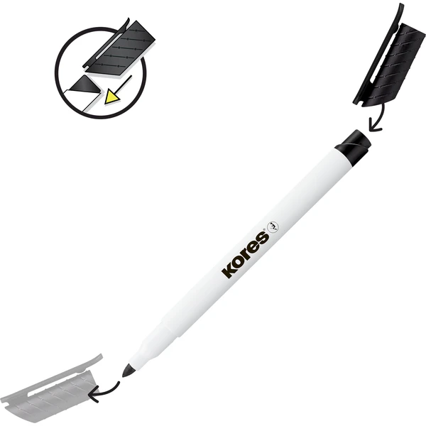 Kores K-MARKER popisovače na biele tabule a flipcharty s tenkým hrotom 4 farby - Popisovače - Obrázok CT7H000K01