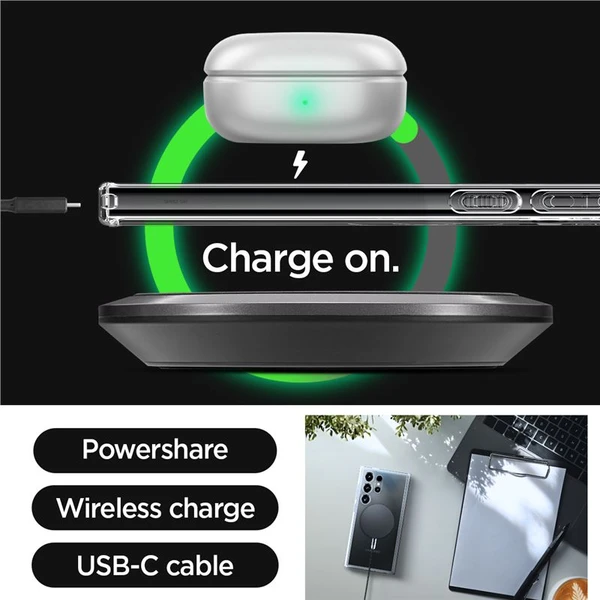 Spigen Ultra Hybrid OneTap Metal Ring MagFit kryt Samsung Galaxy S24 Ultra biely - Puzdra - Obrázok CT91000P01