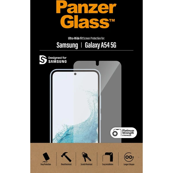 PanzerGlass™ Ultra-Wide Fit Samsung Galaxy A54 5G číre - Ochranné fólie a sklo - Obrázok CTX0000701