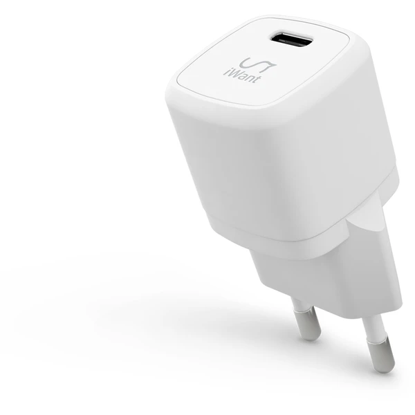 iWant USB-C PD MINI sieťová nabíjačka s rýchlo-nabíjaním 30W biela - Nabíjačky - Hlavný obrázok