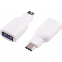PremiumCord USB-C/USB-A redukcia biela - Káble a redukcie