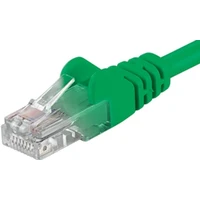 PremiumCord RJ45/RJ45 Cat5e UTP prepojovací kábel 7m zelený - Káble a redukcie