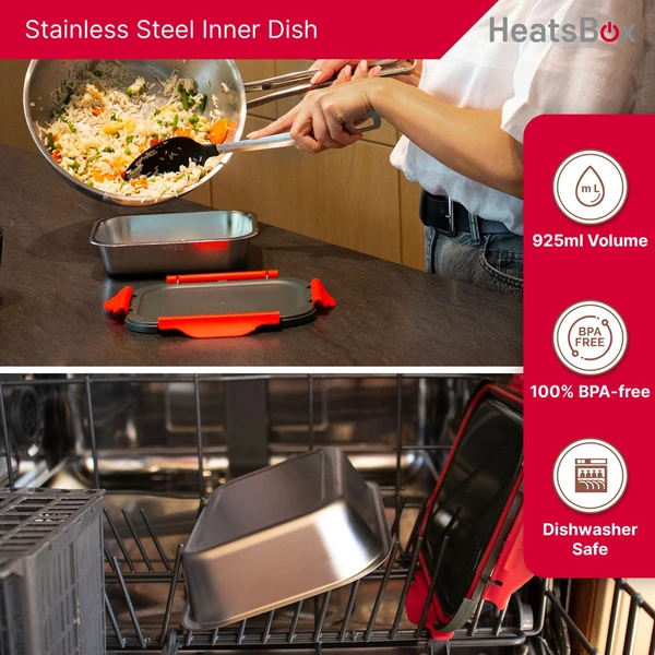 Faitron HeatsBox DRIVE šikovný ohrievací obedový box do auta šedý - Domáce spotrebiče - Obrázok CV2H000K01
