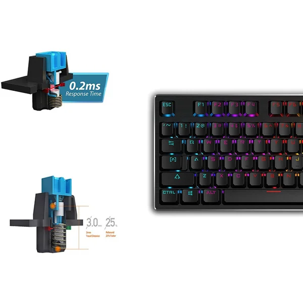 A4tech Bloody B820R mechanická RGB herná klávesnica - Klávesnice - Obrázok CV9B300401