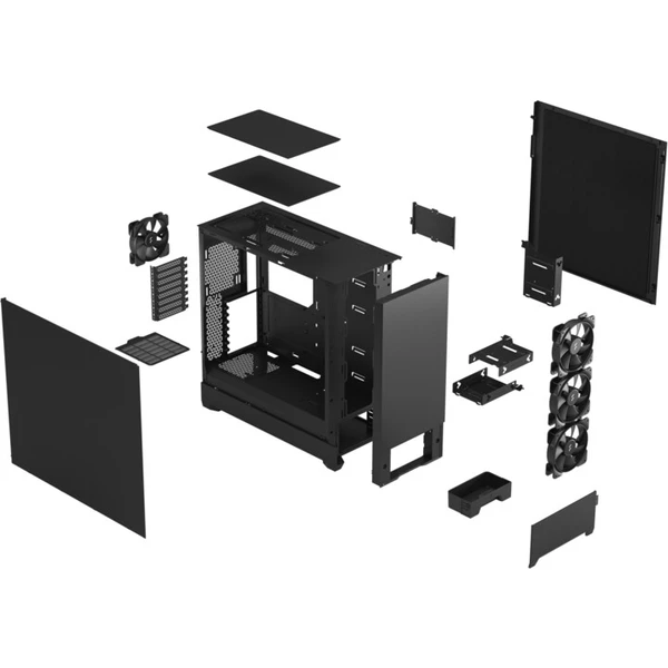 Fractal Design Pop XL Silent čierna - Počítačové skrine - Obrázok CVCVF00101