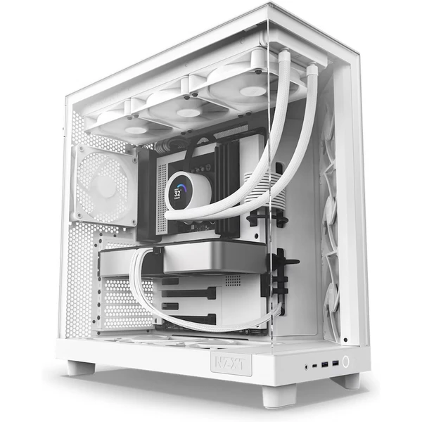 NZXT H6 Flow biela - Počítačové skrine - Hlavný obrázok