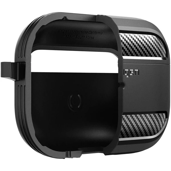 Spigen Rugged Armor puzdro pre AirPods Pro 2 čierne - Puzdra - Obrázok CVK0000N01
