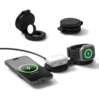 Satechi OntheGo 3v1 bezdrôtová nabíjačka čierna - Nabíjačky