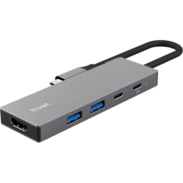 Trust DALYX USB-C Hub 5v1 antracitový - USB huby - Obrázok CWGK000K01