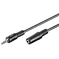PremiumCord 3,5mm/3,5mm predlžovací kábel 5m čierny - Káble a redukcie