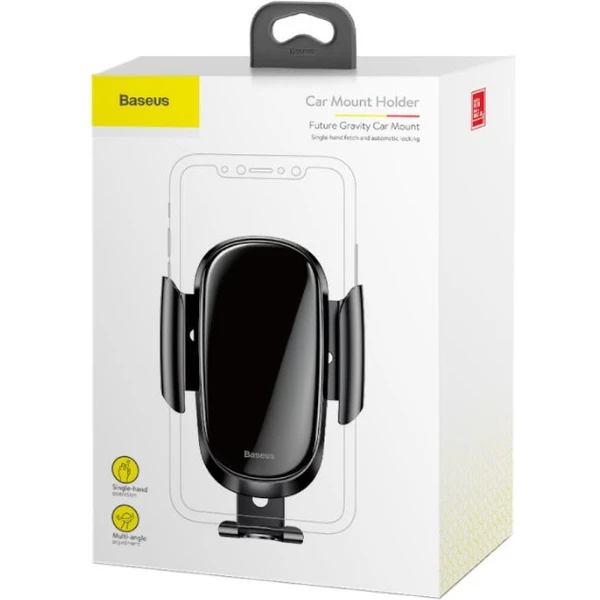 Baseus Future Phone holder držiak na mobil do auta čierny - Držiaky - Obrázok CXZC100501