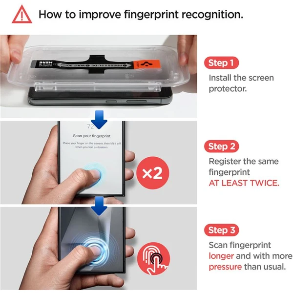 Spigen Glass TR EZ Fit Privacy 2 Pack sklo Samsung Galaxy S24 Ultra - Ochranné fólie a sklo - Obrázok CY66000N01