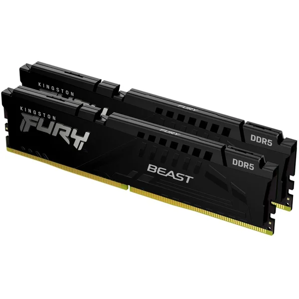 Kingston FURY Beast Black DDR5 64GB 5200MT/s CL40 DIMM (2x32GB) XMP - Operačné pamäte - Obrázok CYAY600301