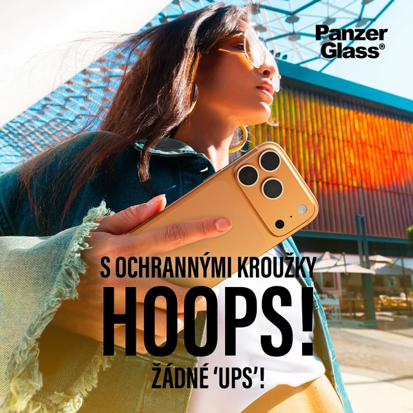 PanzerGlass® Hoops skla Apple iPhone 17/16/16 Plus trblietavo zlaté - Ochranné fólie a sklo - Obrázok CYEH000K01