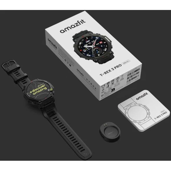 Amazfit T-Rex 3 Pro 48mm chytré hodinky čierne - Inteligentné hodinky - Obrázok CYNI000K01