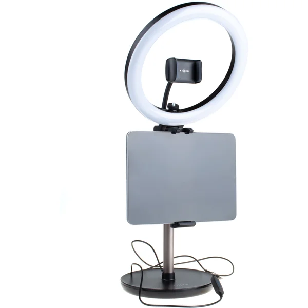 FIXED LEDRing statív s kruhovým LED svietidlom a 1/4" skrutkou čierny - Držiaky - Obrázok CZ7V600301