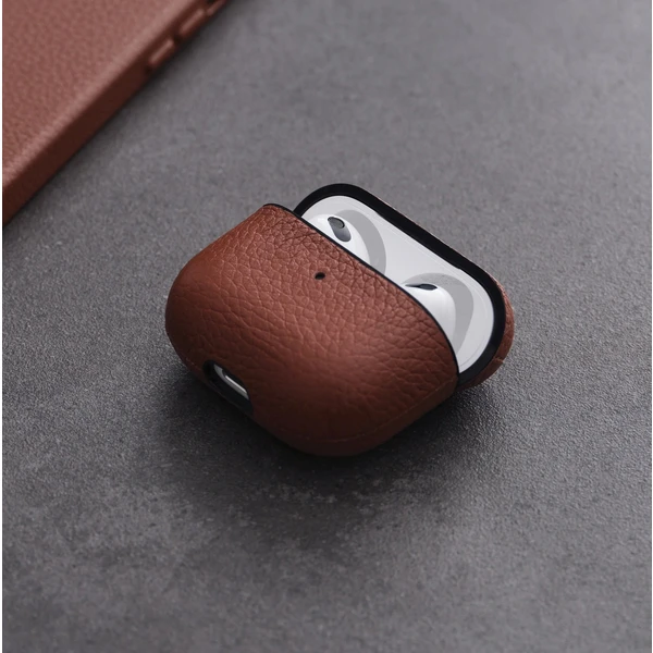 Woolnut kožené púzdro pre AirPods 3. generácie hnedé - Puzdra - Obrázok CZJR100501