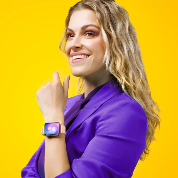 Niceboy Watch Lite 4 Rose múdre hodinky ružovo zlaté - Inteligentné hodinky - Obrázok D0B9000O01