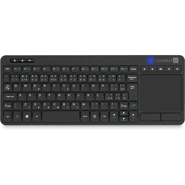 Connect It Touch klávesnica + touchpad (CZ/SK) čierna - Klávesnice - Hlavný obrázok
