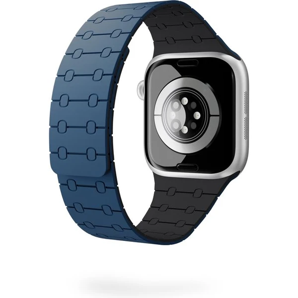 Epico Magnetic+ silikónový remienok pre Apple Watch 42/41/40/38mm modrý - Remienky - Obrázok D0SJ000K01