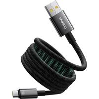 Baseus Tungsten Gold USB-A/USB-C magnetický napájací kábel 100W 1m čierny - Káble a redukcie