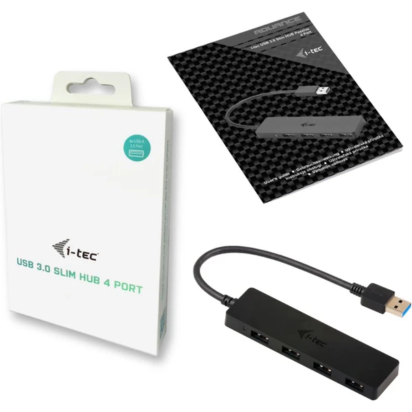 i-tec USB 3.0 SLIM HUB 4 Port  - USB huby - Obrázok D19B000501