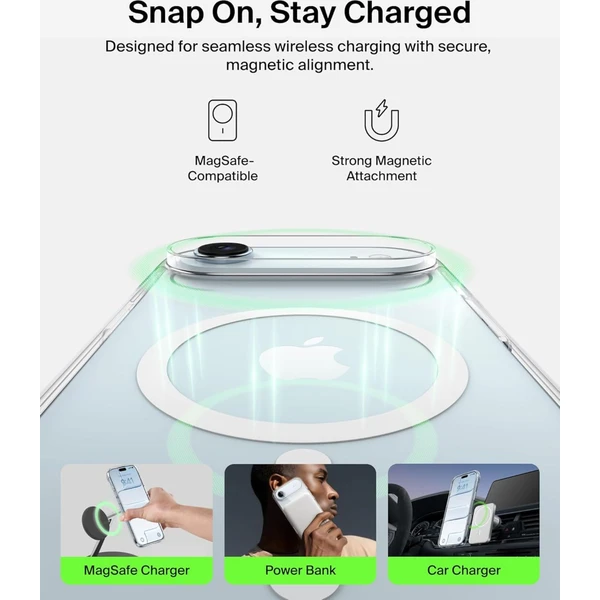Belkin SheerForce MagSafe kryt iPhone Air číry - Puzdra - Obrázok D1CN000K01