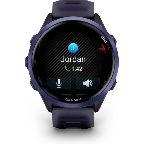Garmin Forerunner 570 47 mm fialová hliníková luneta s fialovo-indigovým polopriehľadným remienkom - Inteligentné hodinky - Obrázok D1LG000J01