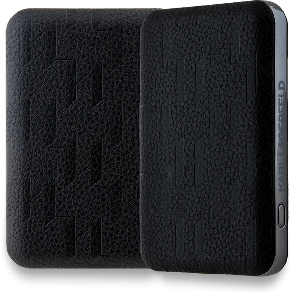 Karl Lagerfeld Embossed K&CH Heads MagSafe Powerbanka 5000mAh čierna - Powerbanky - Obrázok D1N5000J01
