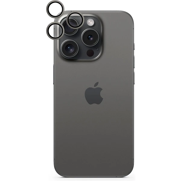 iWant ochrana šošoviek na kameru iPhone 15 Pro/15 Pro Max čierna - Ochranné fólie a sklo - Obrázok D1P1000O01