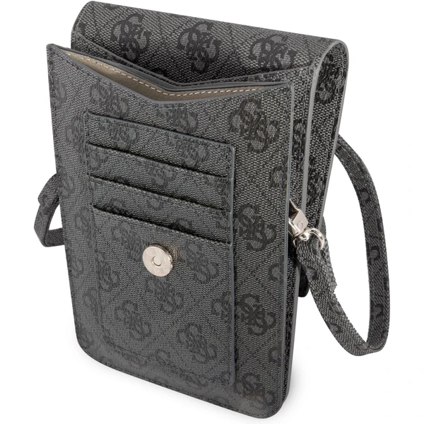 Guess PU 4G Triangle Logo Phone Bag čierny - Puzdra - Obrázok D1RC100501