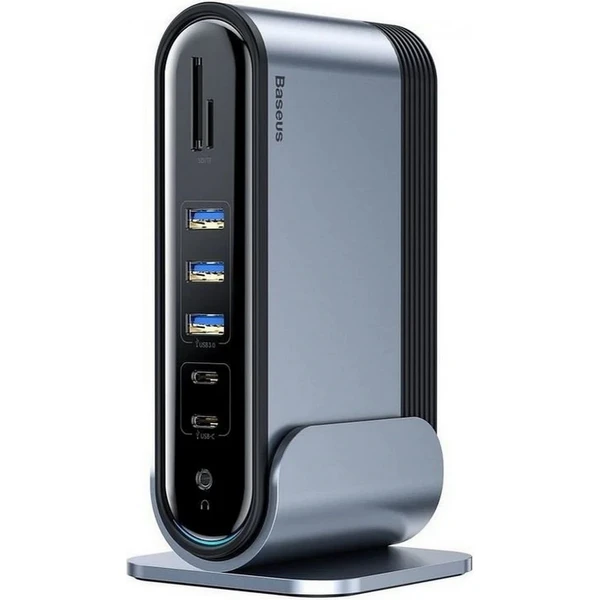 Baseus Dokovacia stanica 16v1 USB-C (CN+EU+UK redukcia do zásuvky) sivá - Dokovacie stanice - Hlavný obrázok